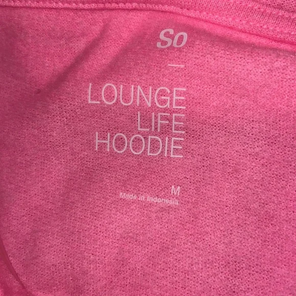 So Pink Cozy Oversized Pullover Lounge Hoodie Top NWT - Picture 9 of 12